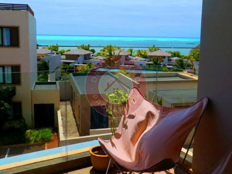 SUBLIME APPARTEMENT VUE MER EN REVENTE DANS AZURI VILLAGE AVEC ACCES HOTEL 5* – ILE MAURICE