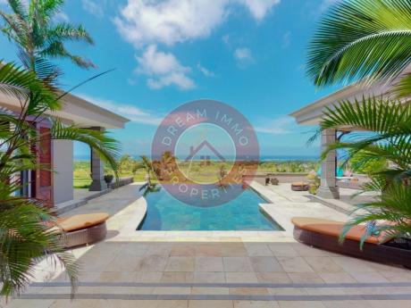 SUBLIME GOLF VILLA VUE MER DE PLAIN-PIED A VALRICHE - ILE MAURICE