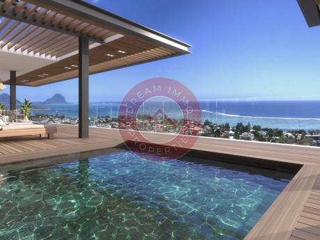 SUBLIME PENTHOUSE AVEC SUPERBE VUE MER A RIVIERE NOIRE - ILE MAURICE