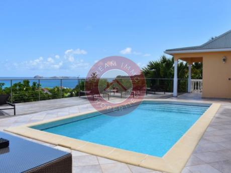 LOCATION VILLA 2CH ACAJOUS AVEC MAGNIFIQUE VUE MER A ST JEAN – SAINT BARTHELEMY 