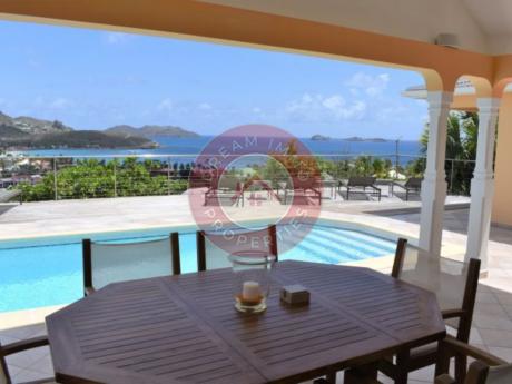 LOCATION VILLA 1CH ACAJOUS AVEC MAGNIFIQUE VUE MER A ST JEAN – SAINT BARTHELEMY 