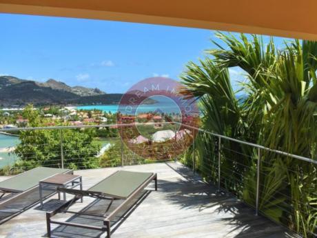 LOCATION VILLA 3CH ACAJOUS AVEC MAGNIFIQUE VUE MER A ST JEAN – SAINT BARTHELEMY 