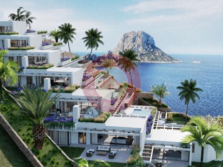 LUXUEUSES VILLAS AVEC PISCINES PRIVEES ET VUES MER & COUCHER DE SOLEIL A IBIZA - ESPAGNE