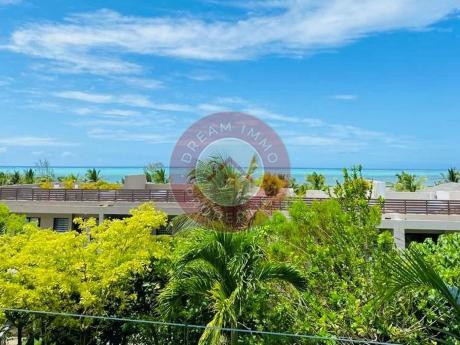 VUE MER !! SUPERBE APPARTEMENT 3 CH DANS AZURI VILLAGE AVEC ACCES HOTEL 5* – ILE MAURICE