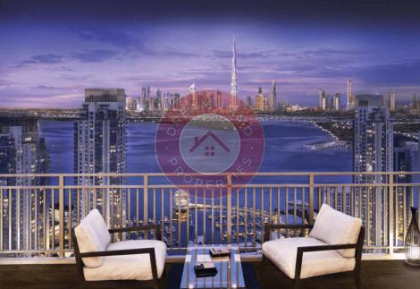 BEL APPARTEMENT 3 CH – VUE SUR DUBAI CREEK TOWER & CREEK MARINA – DUBAI 