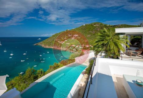 LOCATION VILLA LA MAURESQUE VUE MER PANORAMIQUE A COROSSOL – SAINT BARTHELEMY 