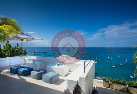 LOCATION VILLA LA MAURESQUE VUE MER PANORAMIQUE A COROSSOL – SAINT BARTHELEMY 