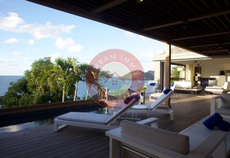 LOCATION VILLA 3CH SANTA ALICIA VUE MER IMPRENABLE A FLAMANDS – SAINT BARTHELEMY 