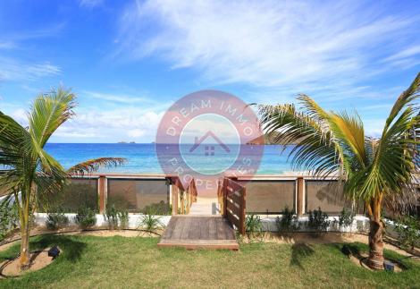 LOCATION VILLA MODERNE 2CH PIEDS DANS L’EAU SUR LA PLAGE FLAMANDS – SAINT BARTHELEMY