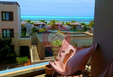 SUBLIME APPARTEMENT VUE MER EN REVENTE DANS AZURI VILLAGE AVEC ACCES HOTEL 5* – ILE MAURICE