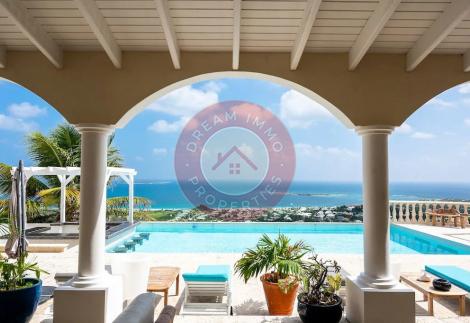 LUXUEUSE RESIDENCE DE 2 VILLAS & APPARTEMENT VUE MER A BAIE ORIENTALE – SAINT-MARTIN 