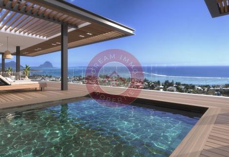 SUBLIME PENTHOUSE AVEC SUPERBE VUE MER A RIVIERE NOIRE - ILE MAURICE