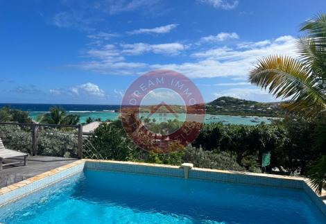 EXCLUSIVITE ! SUPERBE VILLA VUE LAGON & FACE MER A GRAND CUL DE SAC – SAINT-BARTH