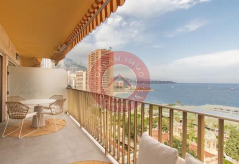 VUE MER IMPRENABLE ! APPARTEMENT MODERNE DANS UNE BELLE RÉSIDENCE À MONACO 
