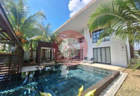 VILLA 4 CH AVEC PISCINE A DEBORDEMENT EN LOCATION AU DOMAINE VICTORIA A GRAND BAIE – ILE MAURICE