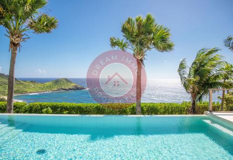 SUBLIME VILLA DE 3 CH OFFRANT UNE VUE MER SPECTACULAIRE A TOINY – SAINT BARTHELEMY