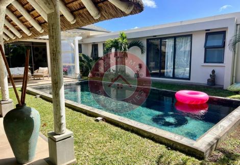 BELLE VILLA MEUBLEE AVEC PISCINE PRIVEE PROCHE PLAGE DE GRAND BAIE – ILE MAURICE