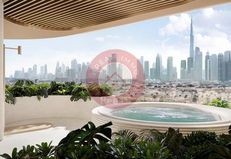 THE RINGS – EXCEPTIONNEL SKY PALACE DE 7 CHAMBRES AVEC VUES PANORAMIQUE SUR DUBAI WATER CANAL & BURJ KHALIFA