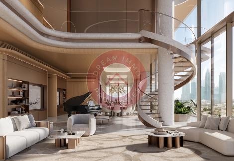 THE RINGS – LUXUEUX SKY MANSION DE 5 CHAMBRES AVEC VUES SUR DUBAI WATER CANAL & BURJ KHALIFA